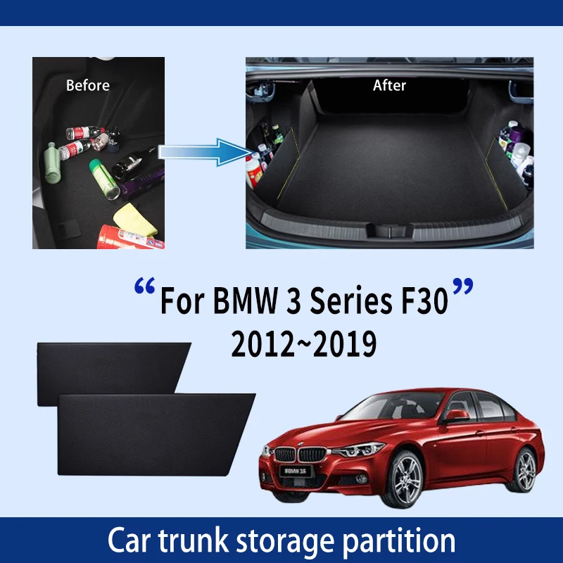 

For BMW 3 Series F30 2012~2019 2013 2014 MK6 Car Trunk Storage Partition Multi-function Storage Box Auto Interior Accessories
