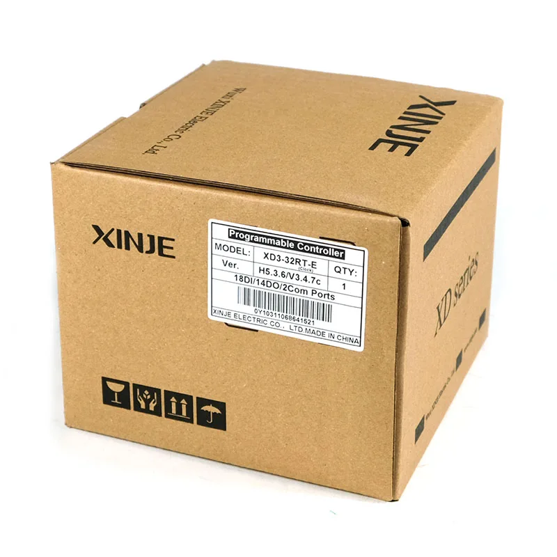 

XINJE XD3 Series XD3-32R-E XD3-32T-E XD3-32RT-E AC220V 18DI 14DO PLC Industrial Controller in box