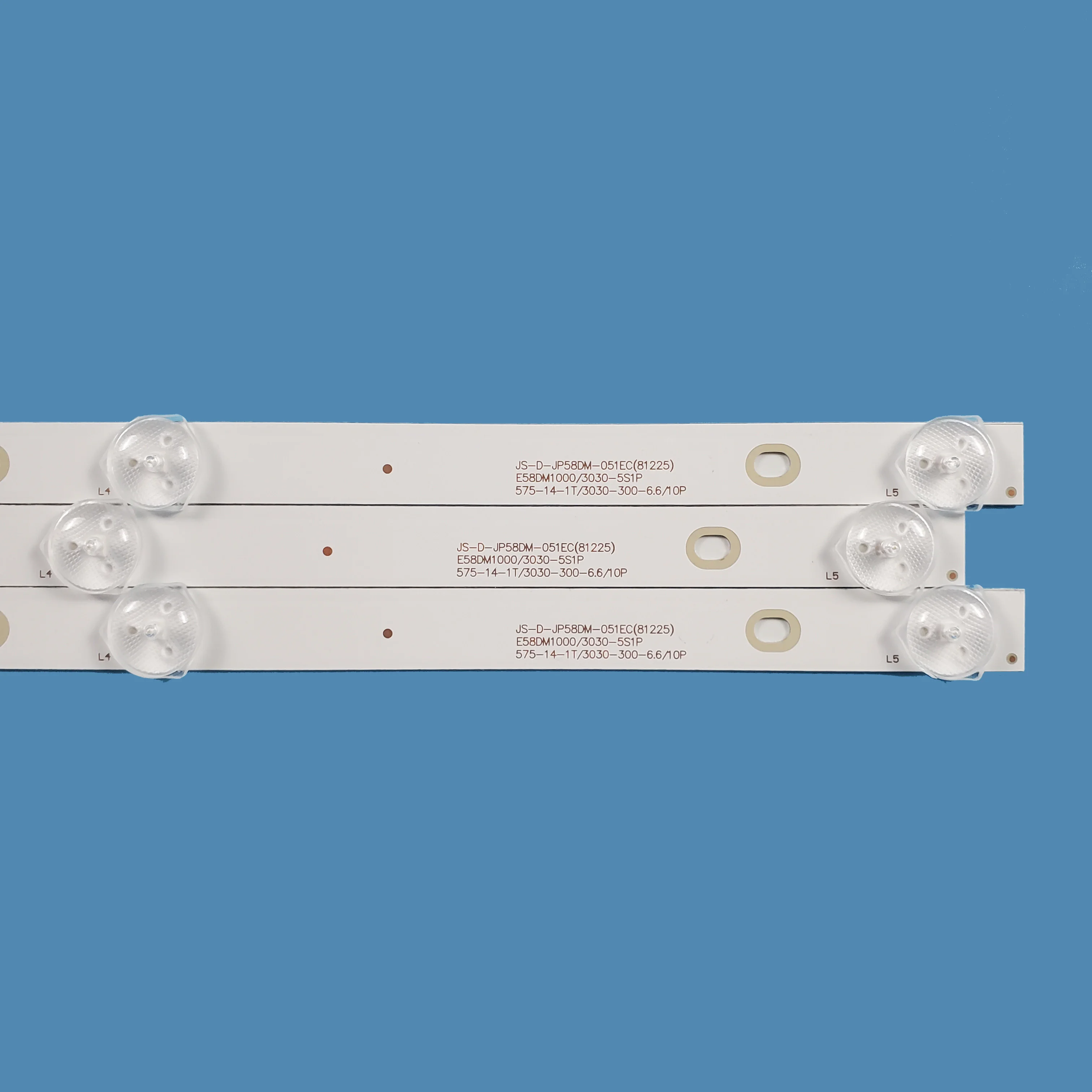 58inch LED ARRAY JS-D-JP58DM-051EC(81225) E58DM1000/3030-5S1P for Polaroid tvled584k01 led TV backlight strip 10PCS/set 575MM