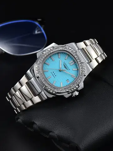 LONGLUX automatic man watch diamond watch luxury stainless steel wholesale mechanical watches day date waterproof man watch