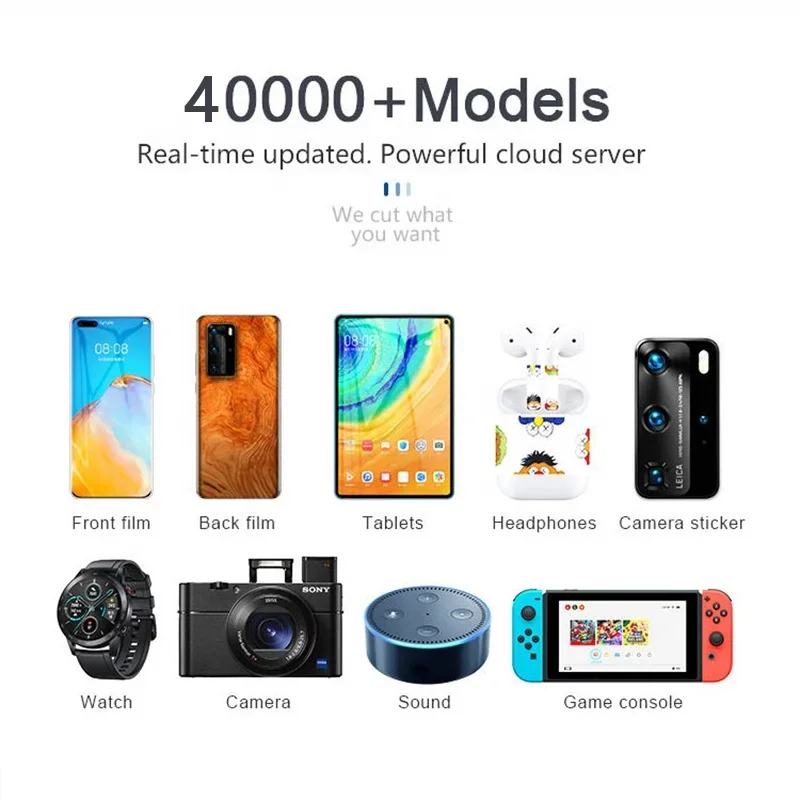 Skycut CS310 LCD app control Cell Mobile Phone Intelligent Universal Film Tpu Plotter Making Screen Protector Cutting Machine