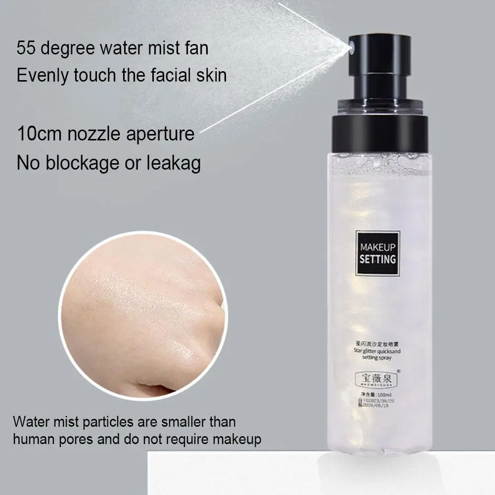 Espray de maquillaje de 100ml, fijador de Base de imprimación facial, Base de larga duración, resistente al agua, hidratante, Q7J6