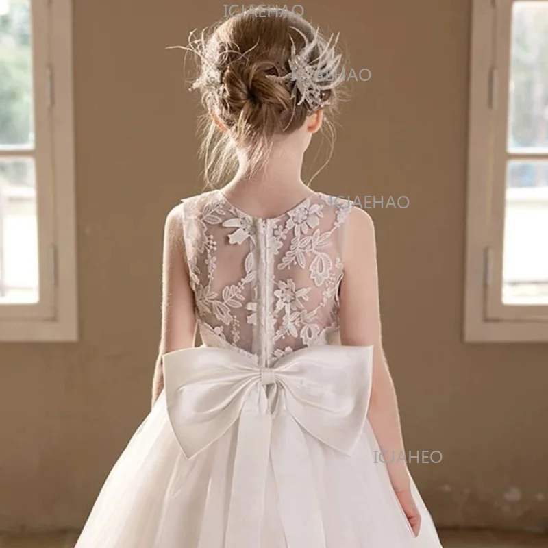 2026 Children Girls Gown Host Piano Performance Pageant Costume Formal New Flower Girl Wedding Kids Party Banquet Princess 썸네일 6