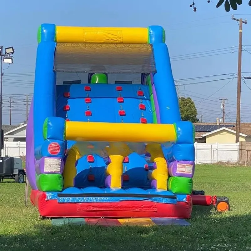 Outdoor Sport Game Kids Commercial Infla  Obstacle Course Combo Bouncy Climbing Slide Obstacle Course Infla