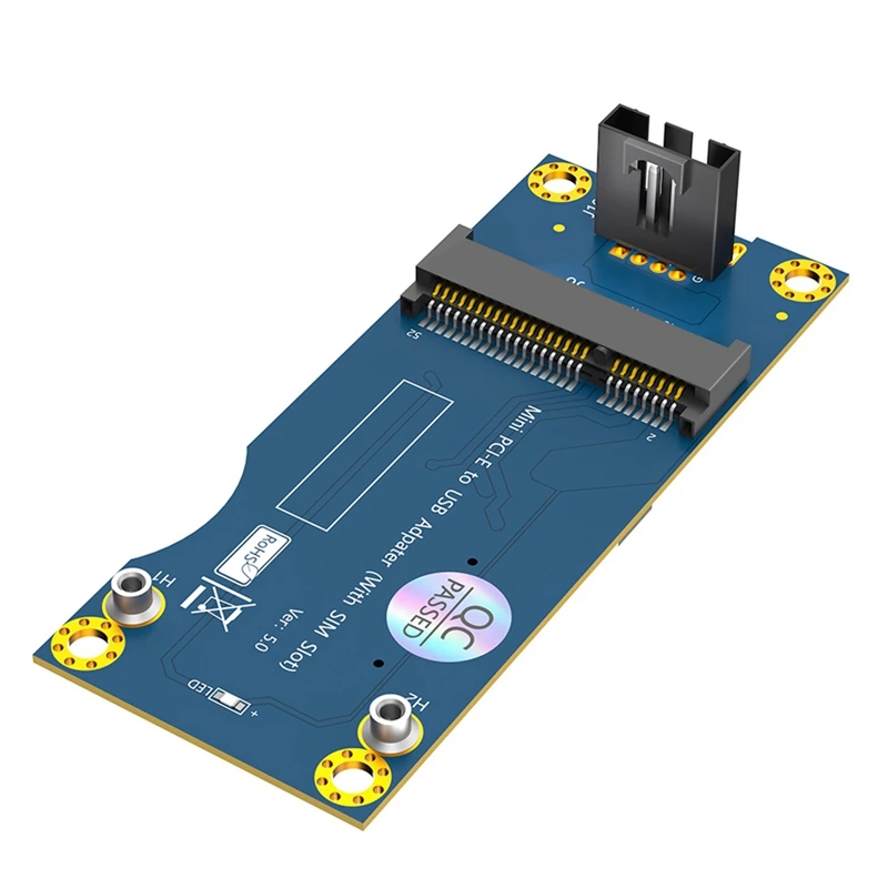 Top-Mini PCI-E To USB 2.0 Adapter With SIM Card Slot For WWAN/LTE Module