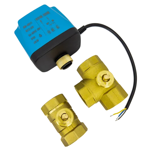 Imagen 2 del producto Válvula de bola eléctrica de latón DC12V-24V o AC220V, válvula de bola eléctrica de 3 cables y 2 controles de 2 vías, 3 vías DN15 DN20 DN25 DN32 DN40 DN50