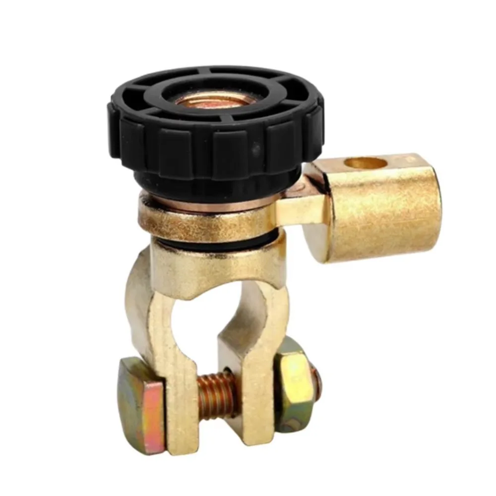 

12V Battery Power-off Switch Disconnect Safely Quick Cut-off Car Battery Terminal Switch Anti-leakage Zinc Alloy