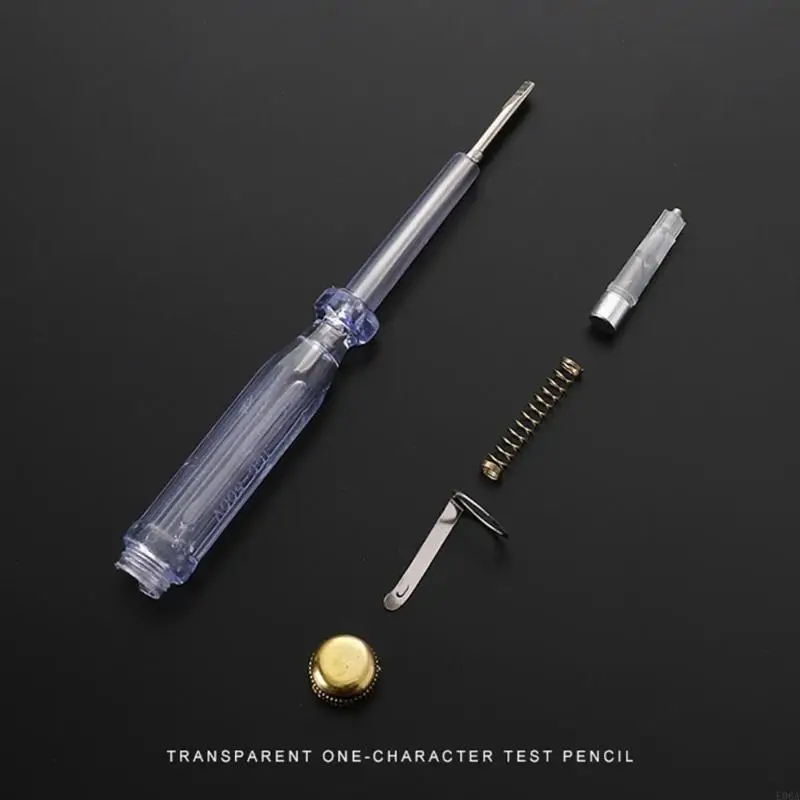 Slotted Screwdriver Electric Test Pen Tester AC 100-500V Current Tester Transparent- & Safety 10PCS/Lot