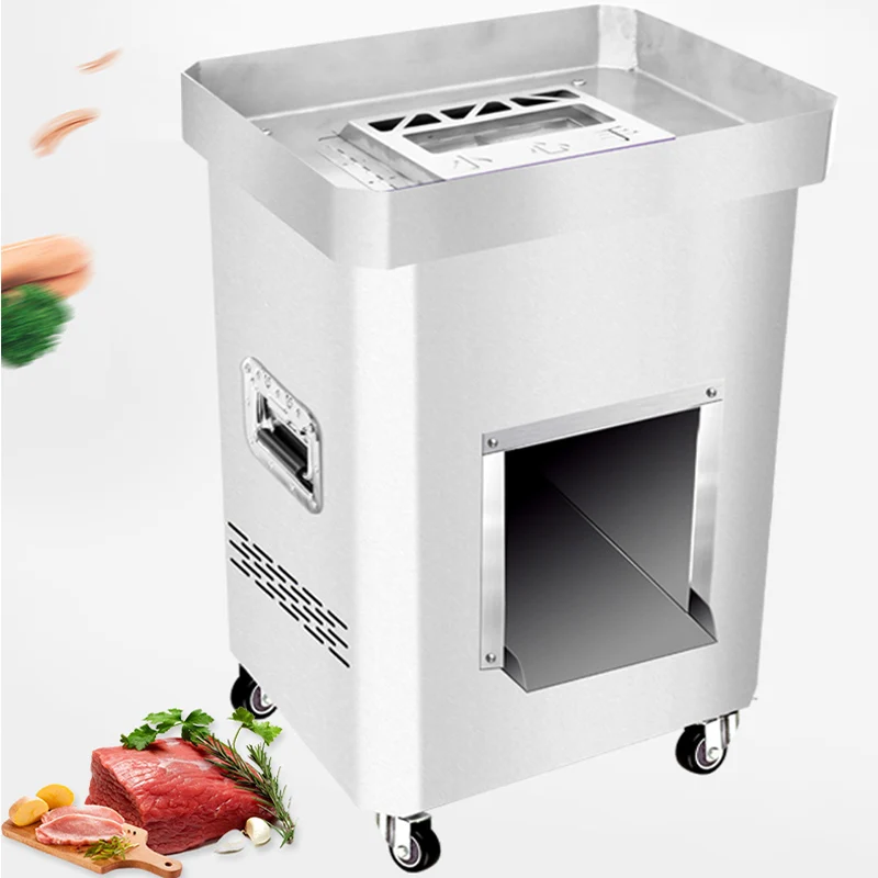 

Electric Meat Cutting Machine Professional Stainless Steel Industrial Frozen Meat Slicer Vertical Meat Cutter Shredder