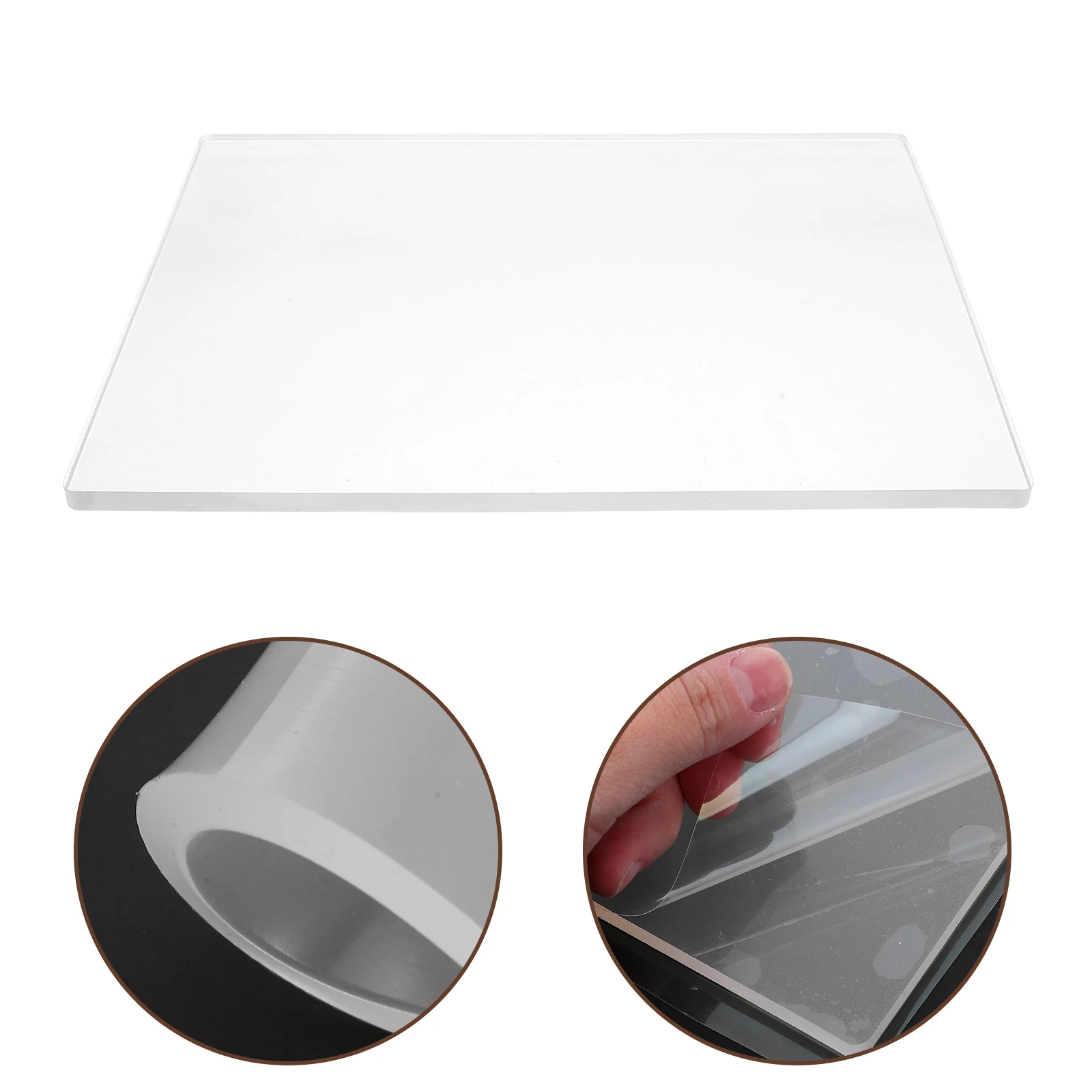 Placa de Gel grande para impresión, placa monoprintada transparente, suministros de arte reutilizables, placa de Gelli, placa de impresión de Gel A3