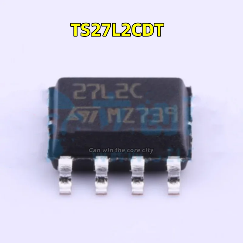 1-100 PCS/LOT New TS27L2CDT screen print 27L2C package SOP-8 original off the shelf operational amplifier