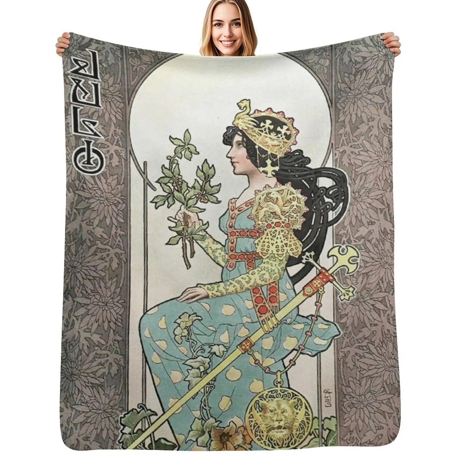 HD. July - Calendar, by Gaspar Camps (1902) HIGH DEFINITION Throw Blanket Tourist Hair For Baby Luxury Throw Blankets