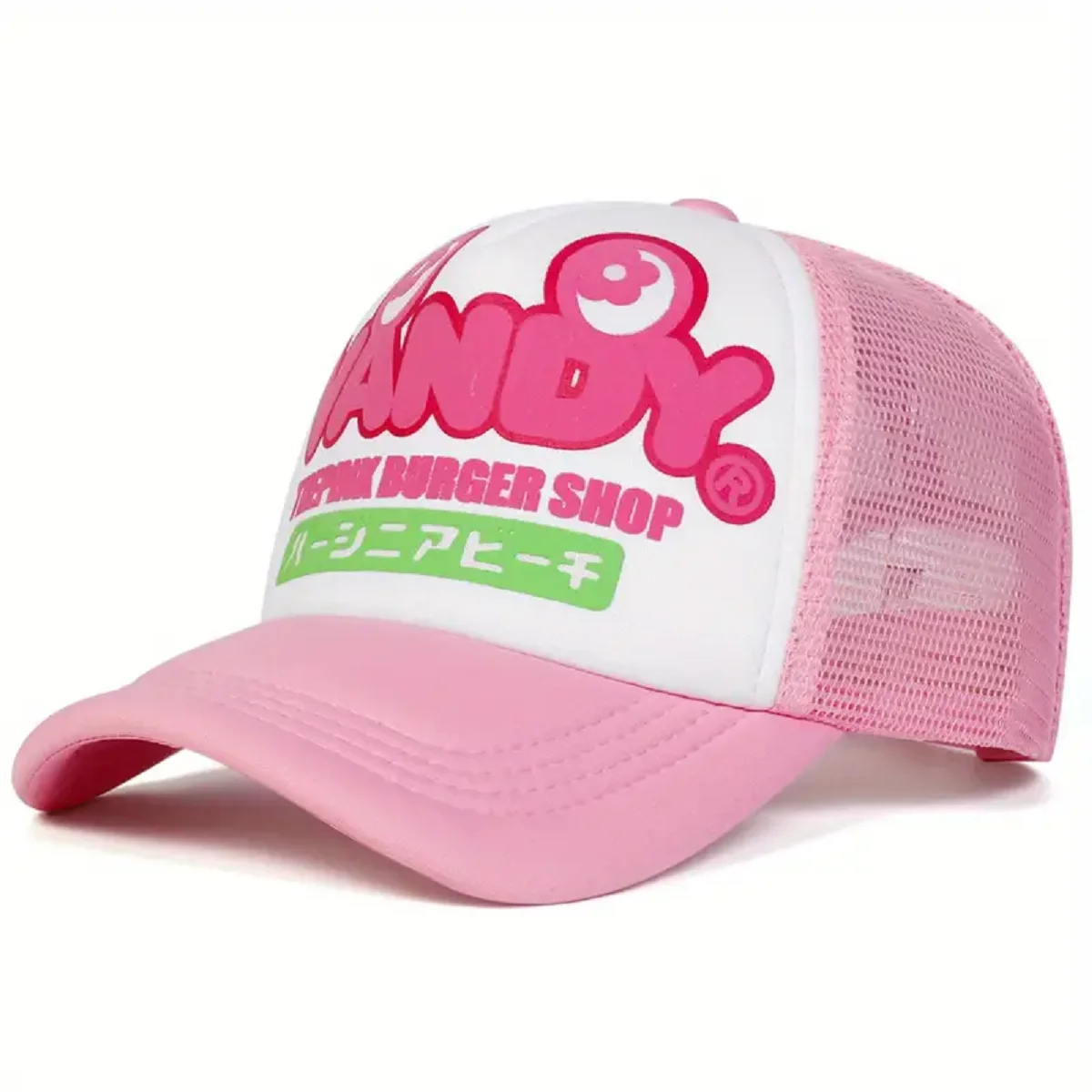 جديد فاندي اليابانية الكتابة على الجدران المطبوعة المرأة قبعة عادية قبعة بيسبول تنفس قبعة شبكية الرجال الهيب هوب قبعة الرياضة في الهواء الطلق قبعة