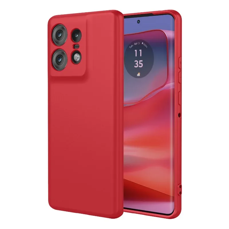 Flexible Liquid Silicone Case For Motorola Edge 50 Pro Fusion Ultra 40 Neo Plus 2023 5G Protective Cover Bumper Fundas Coque