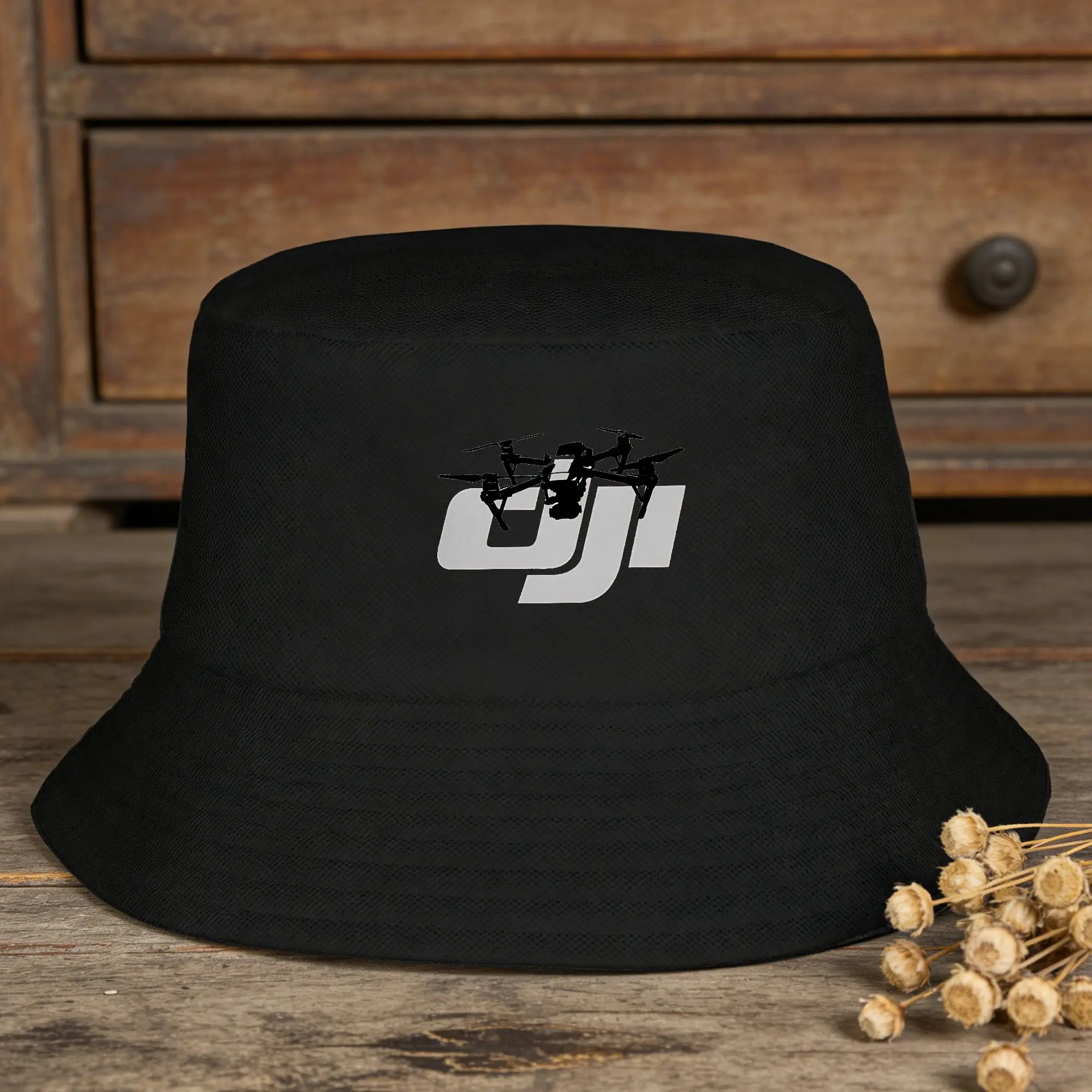 D-djis Drone Bucket Hat  Hip Hop Fisherman Caps For Unisex Casual Travel Hiking Visor Hats Personality Printed Cap