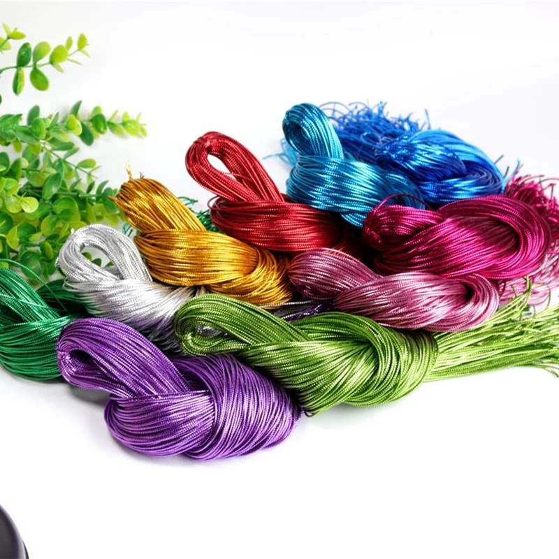 100 ياردة، 1 مم، Cuerda trenzada، Accesorios DIY para cordón de etiqueta، caja de regalo de cuerda para ambver regalos de Navidad #4