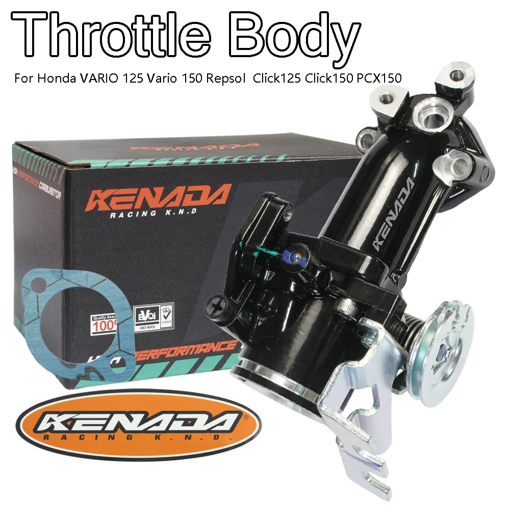 KENADA RACING Throttle Body 28/30/32/34mm Black Edition For PCX150 VARIO 125/150 Click125/150 High Quality Racing Performance