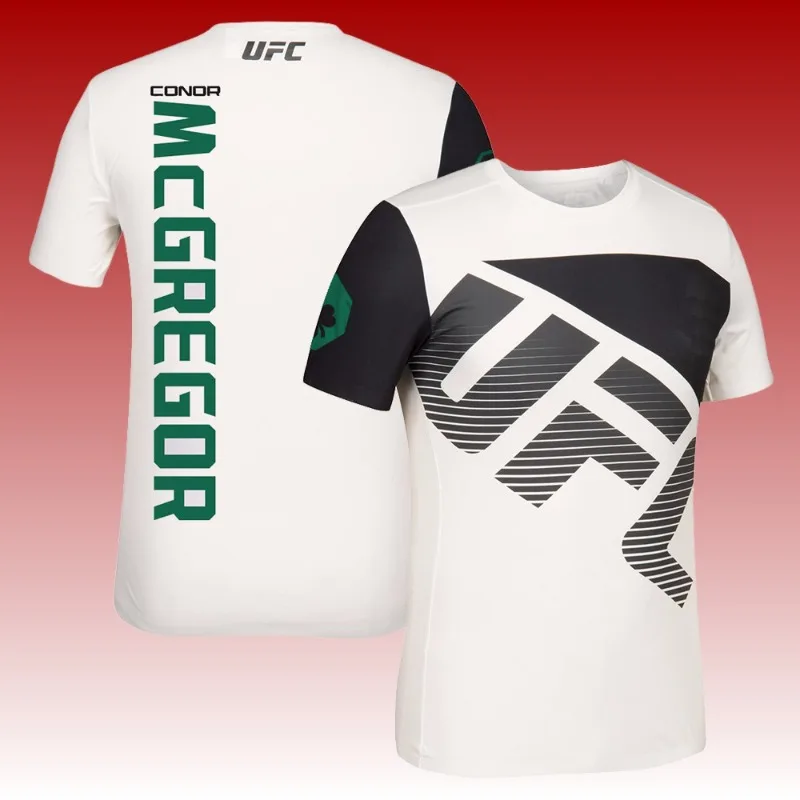 

The latest best-selling UFC combat boxing breathable fashionable and quick-drying men's sports short-sleeved T-shirt in 2025