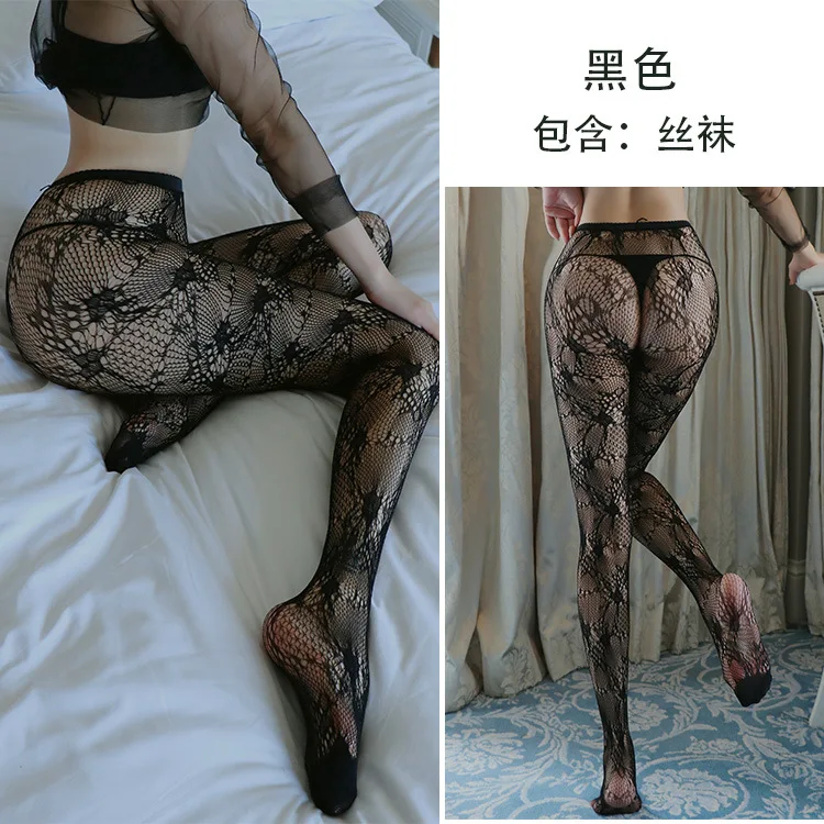 

Длинное ночное сексуальное женское белье, женские сексуальные леггинсы искушения, ажурные чулки, колготки 5070