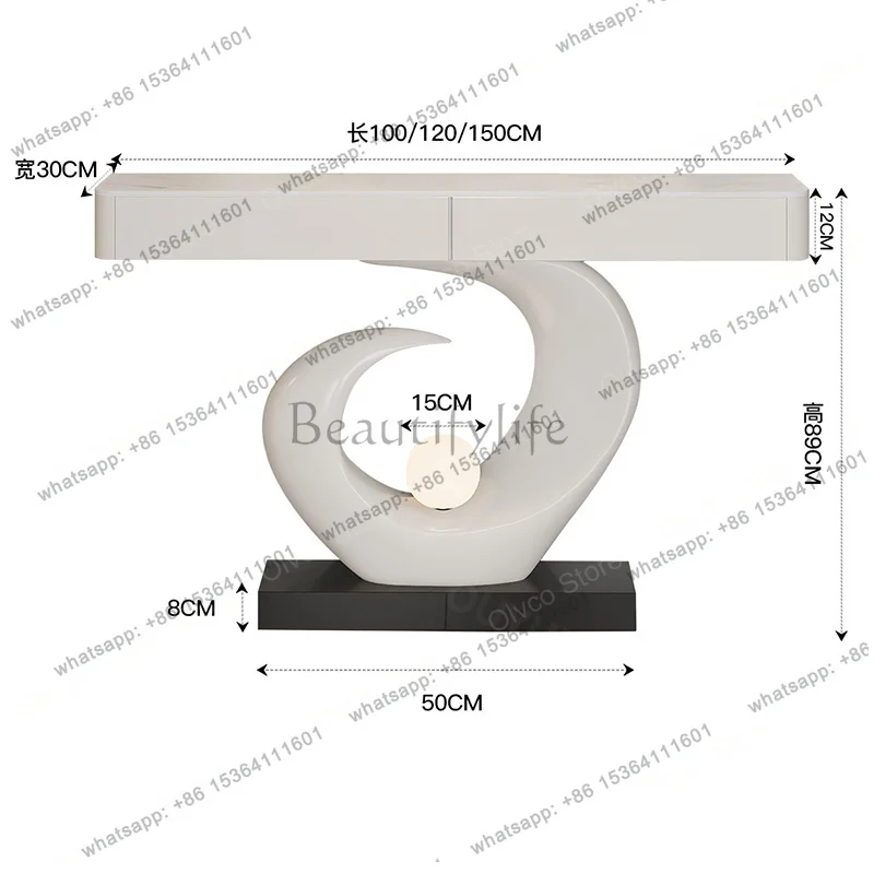XX.Decorative Thickened Console Table Beauty Apartment Entryway Table American Breathable Tavolo Ingresso Modern Home Furniture