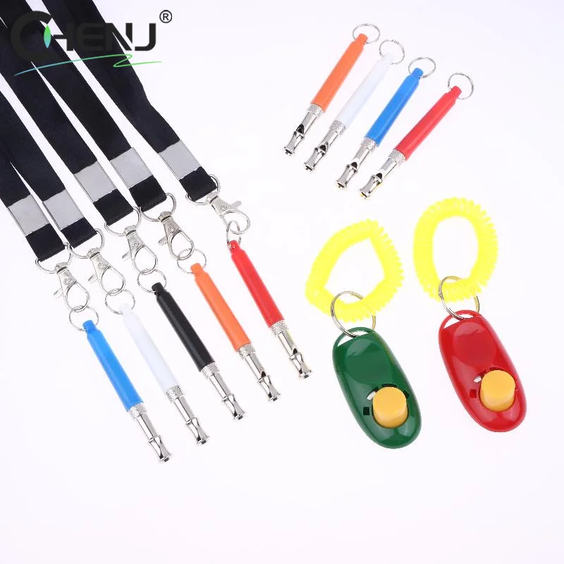 1pcs Pets Discipline Supplies Adjustable Dogs Training Whistle With Rope Stop Barking Ultrasonic Sound Flute Silent Control Tool