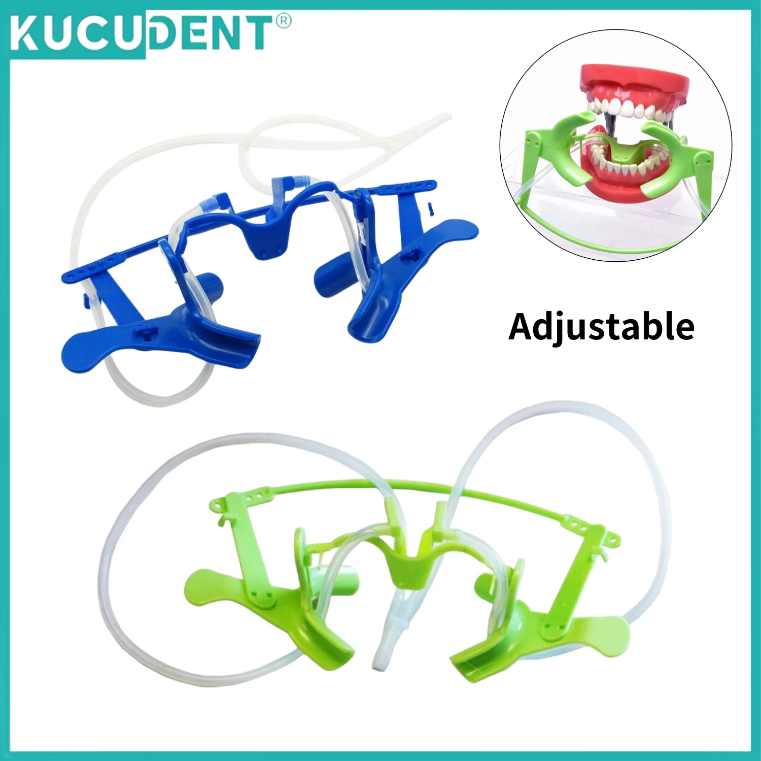 

Dental Mouth Opener with Saliva Aspirator Nola Dry Field System Lip Cheek Retractor Adjustable Orthodontic Expander Dentist Tool