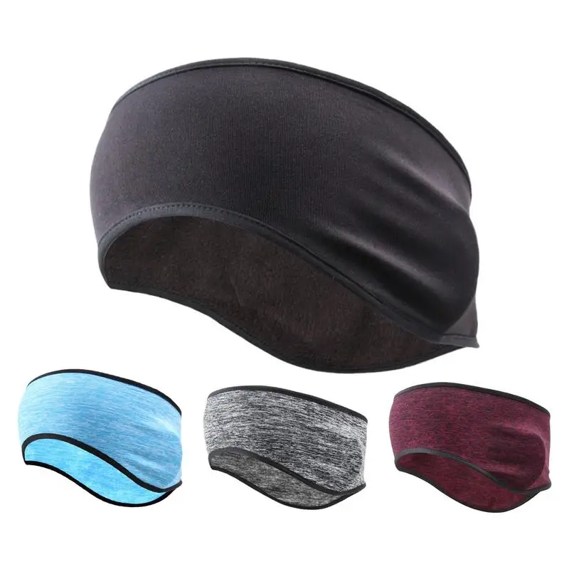 Warm Headbands For Women Fleece Earmuffs Women Headband Stretchy Winter Ear Covers Cold Weather Headband Moisture Wicking