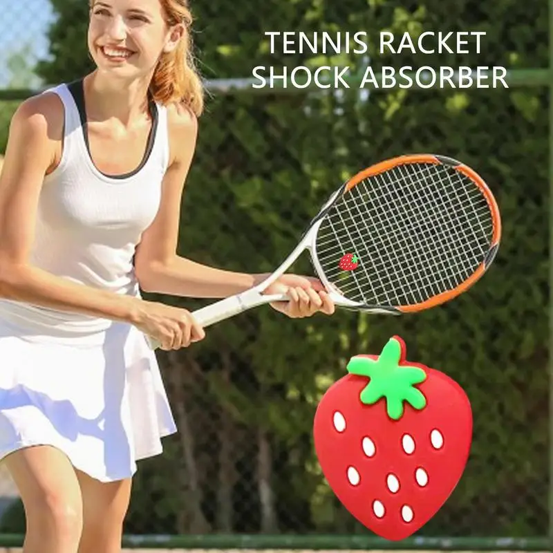 Protective Tennis Racket Vibration Dampeners Silicone Anti-Vibration Tennis Shockproof Absorber Cartoon Shock Pad Accessories