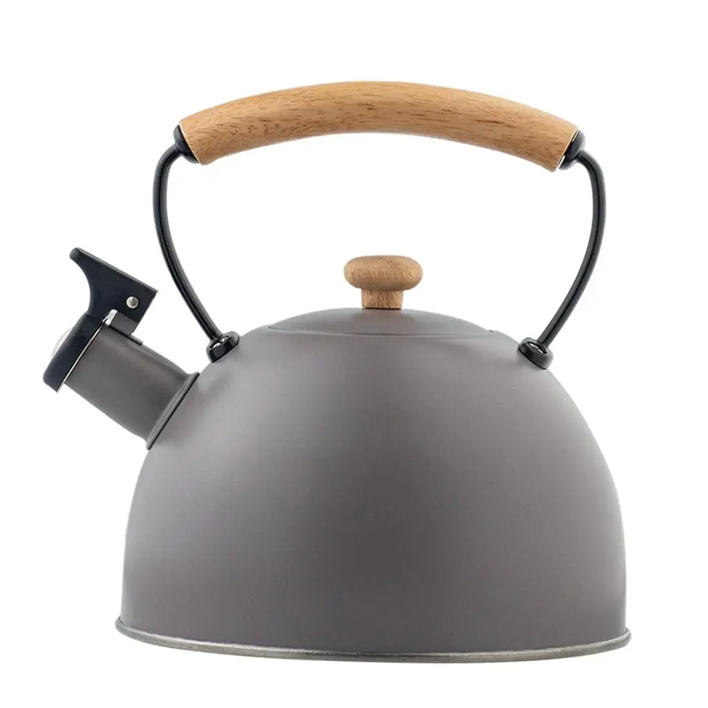 Camping Kettle Teapot Stainless Steel 2.8L Whistling Stovetop Tea Coffee Pot Outdoor Hiking Backpacking Travel Cookware for Open