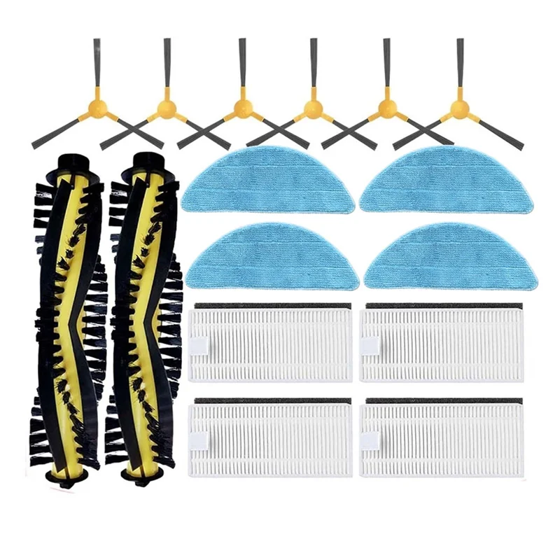 

A74M-For Create IKOHS NETBOT S14 / S15 Robot Vacuum Cleaner Replacement Spare Parts Accessories Parts Main Side Brush Hepa Filte