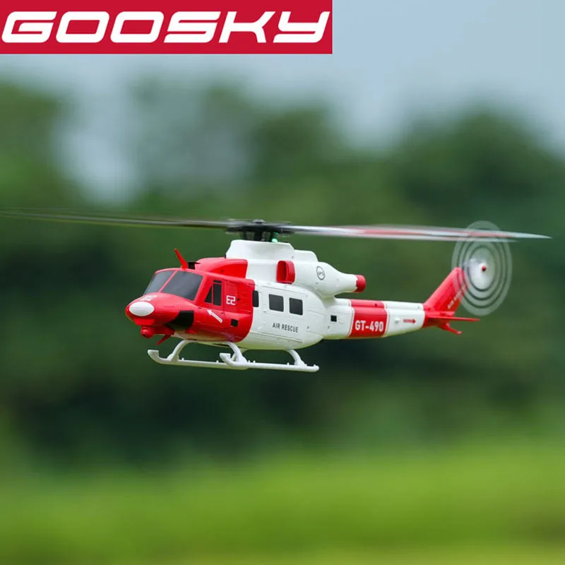 

New Goosky E2 Gps Intelligent Remote Control Helicopter Realistic Uh-1y Flight Model Toy Aircraft Simulation Flying Toys Gift