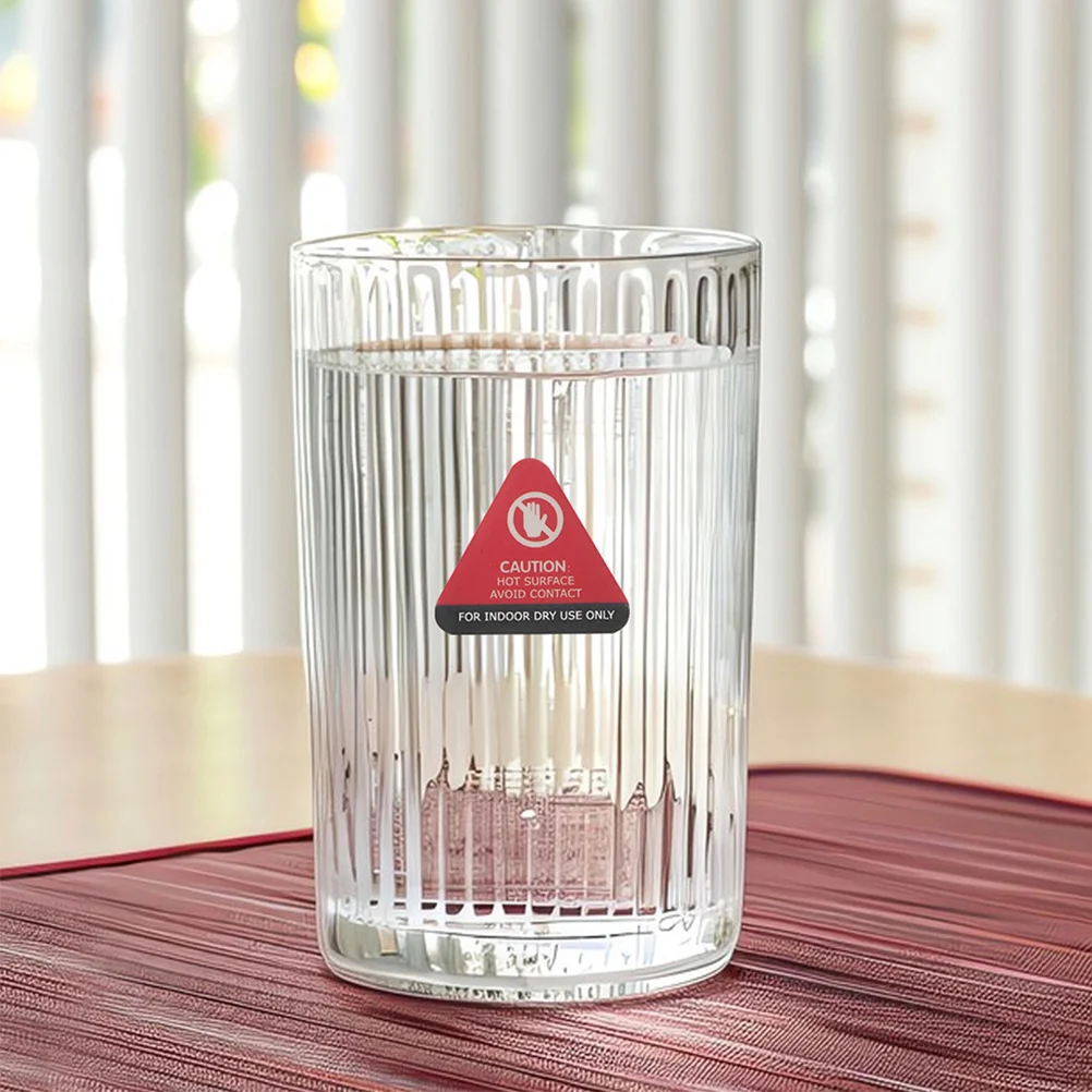 10 قطعة ملصق تغيير اللون الحساس للحرارة ملصق تحذير بدرجة حرارة عالية للغلايات لمنع الحروق تنبيه السطح الساخن للسلامة #6