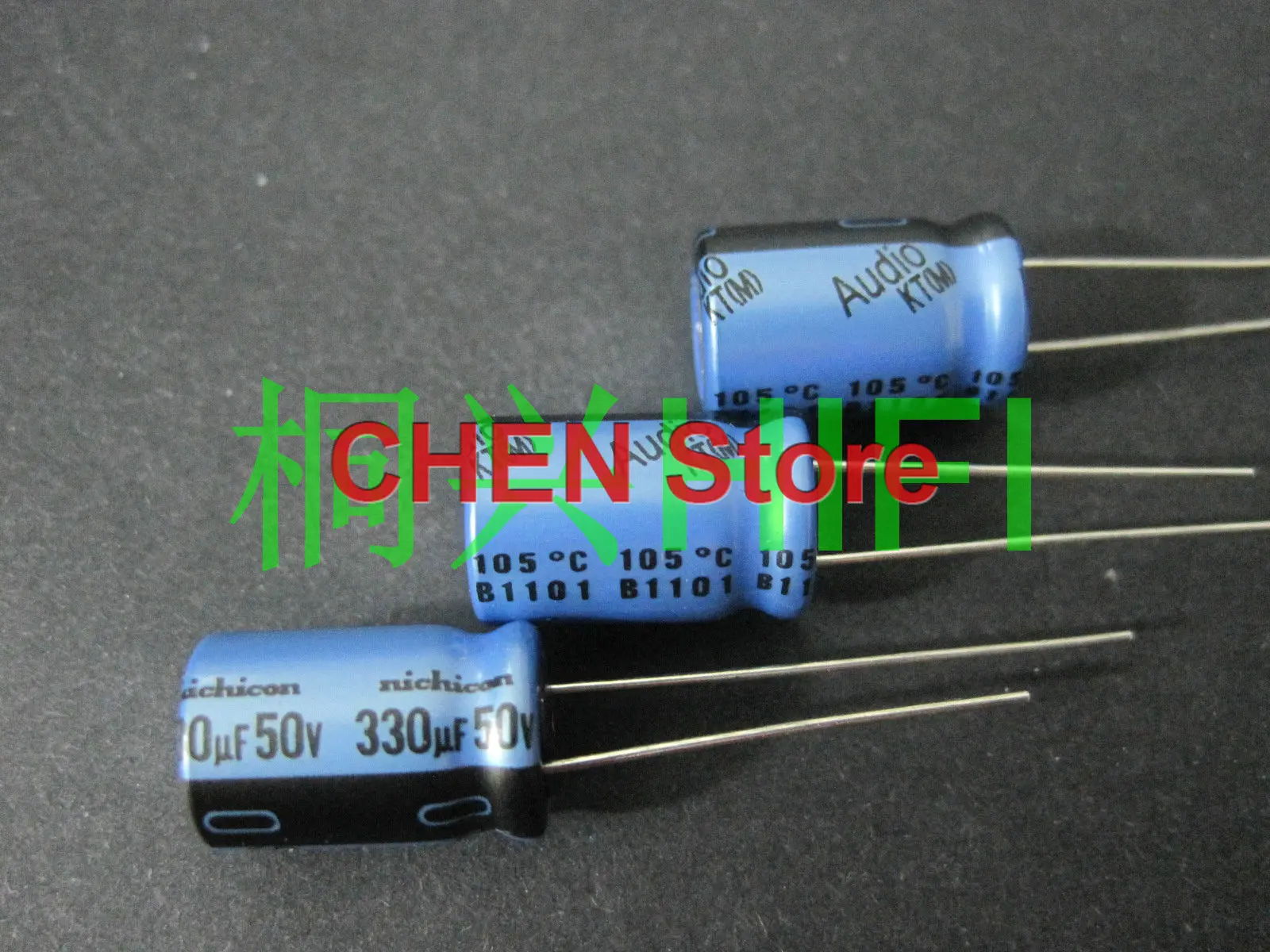 20PCS/50PCS brand new NICHICON KT Audio 50V330UF 10x16mm Aluminum electrolytic capacitance 330uf 50v blue 330uf/50v