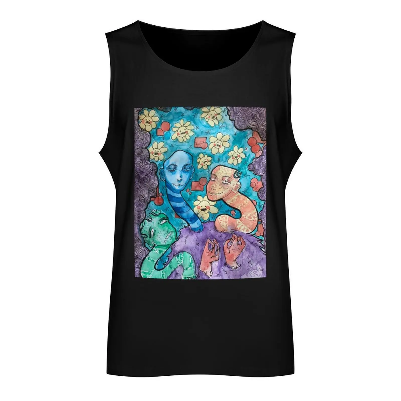 Trippy Dudes Tank Top Japanese t-shirt Gym clothes