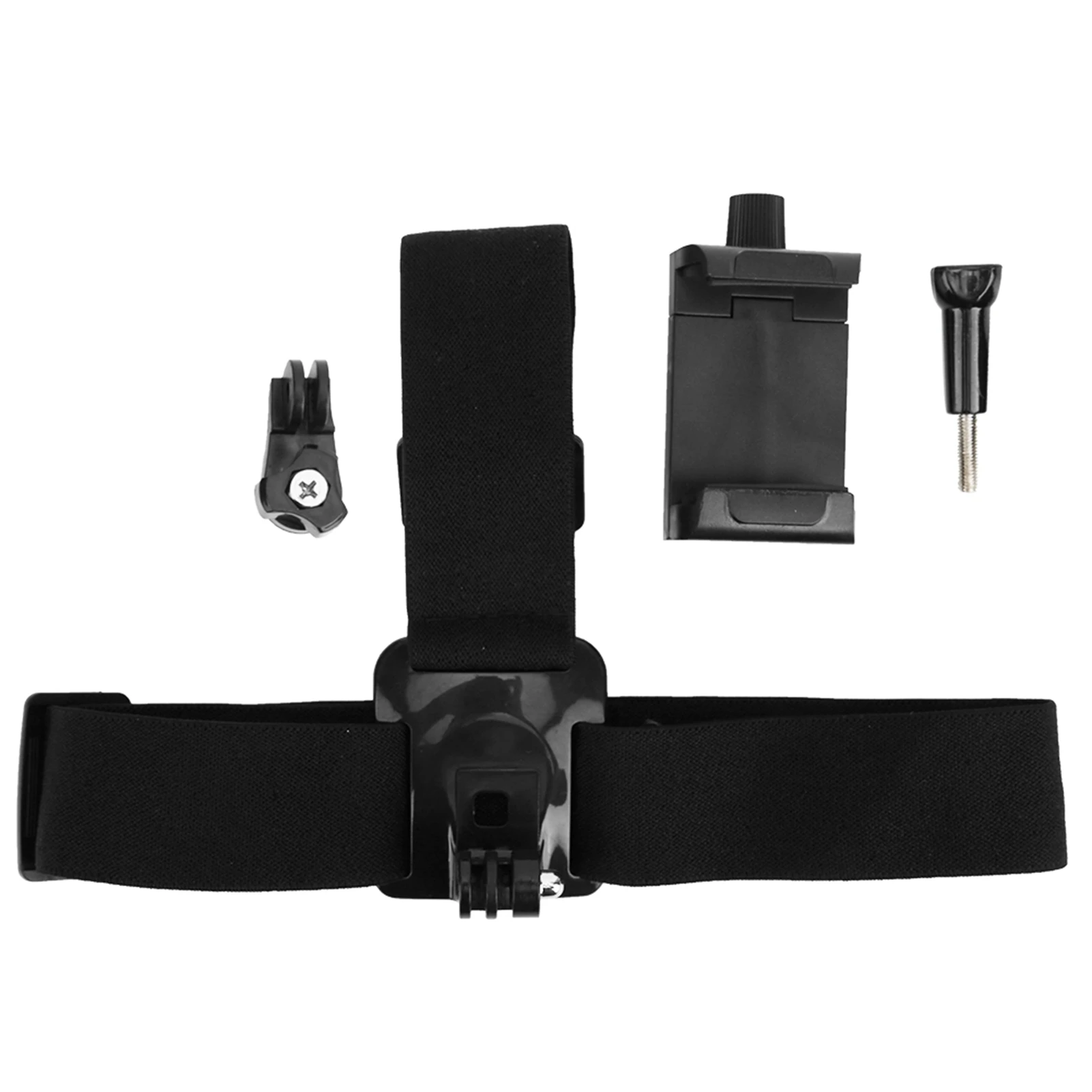 Head Harness Strap Plastic Black Outdoor Head Harness Strap Shooting Bracket Headband Mount for Motion Camera Head Mount Strap