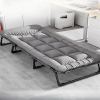 3-in-1 Portable Camping Cot Bed 5-Position Adjustable Outdoor Chaise Lounge Foldable Sleeping Cot for Adults with Carry