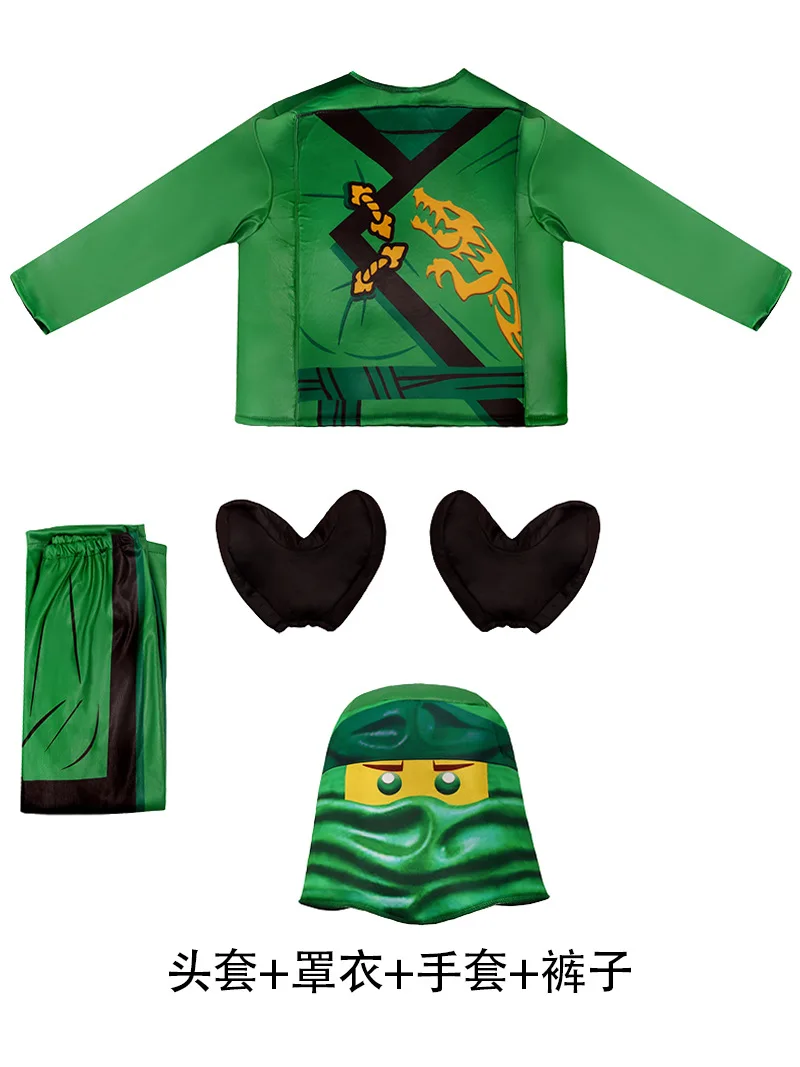 Halloween Japanese ninja  Bodysuit Kids Cosplay Party Costume Zentai game theme Clothes image 6