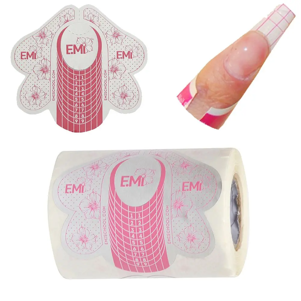 

Acrylic Extended Plastic UV Gel Sticker Butterfly Guide Builder Extension Manicure Nail Paper Tray Fake Nails Nail Art