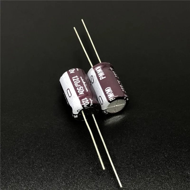 

5 шт./50 шт. 120 мкФ 50 в NICHICON PM серия 10x16 мм 50V120uF низкое сопротивление алюминиевый электролитический конденсатор