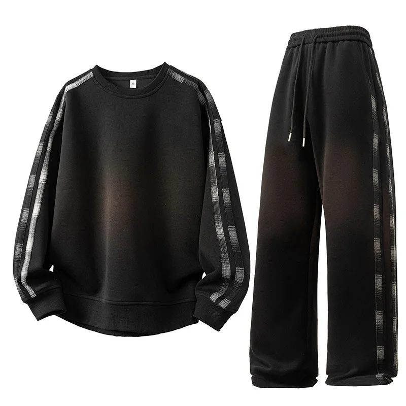 

Premium Design 2025 Autumn Men Running Sets Men Sports Set Breathable Autumn Clothes for Plus Size Fitness Training Tracksuits