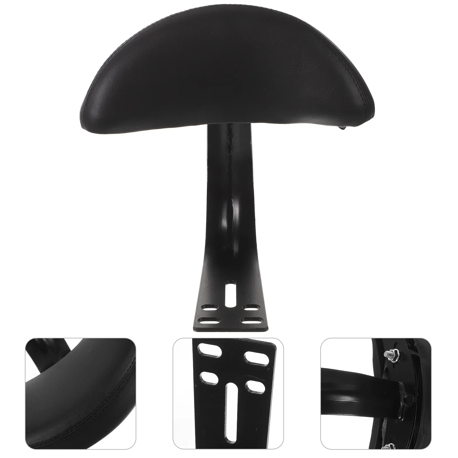 

Electric Backrest Black Universal Bike Back Support Thick Sponge Comfortable Seat Cushion Ergonomic Design Wear Resistant E-Bike