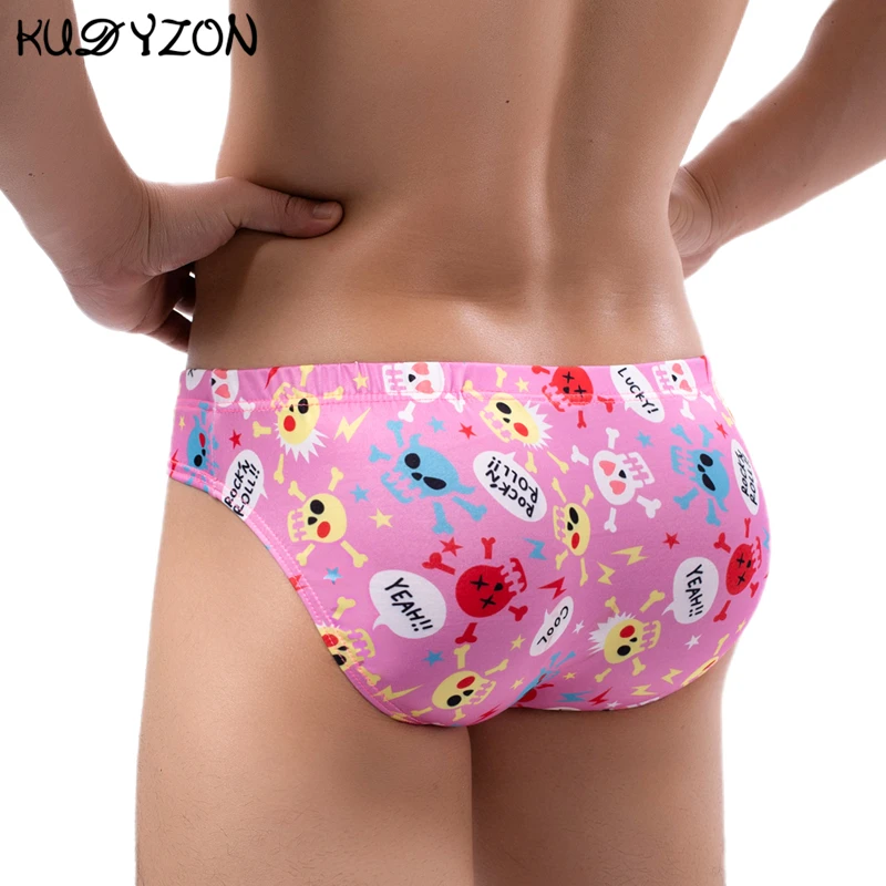 Sexy Men Underwear Briefs Men Print Breathable Panties Cueca U Pouch Soft Jockstrap Man Underpants Gay Slip Homme Calzoncillos