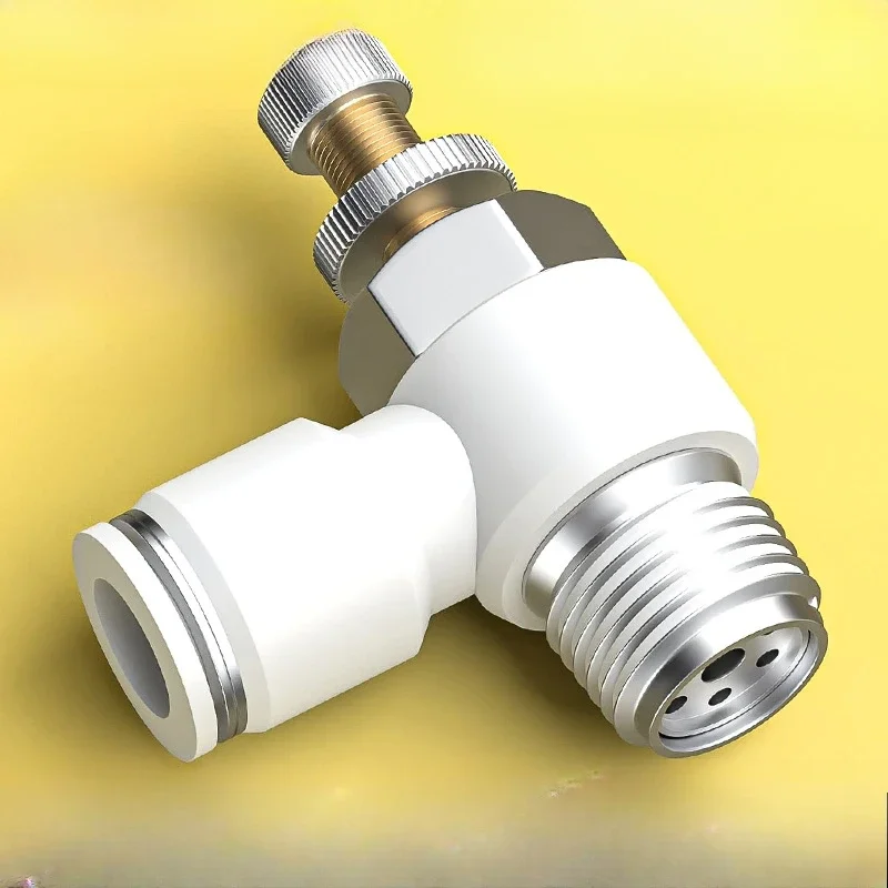 Throttle valve Pneumatic adjustable trachea quick connector  adjustment SL4 * 6/8-m5/02 pressure regulating air valve