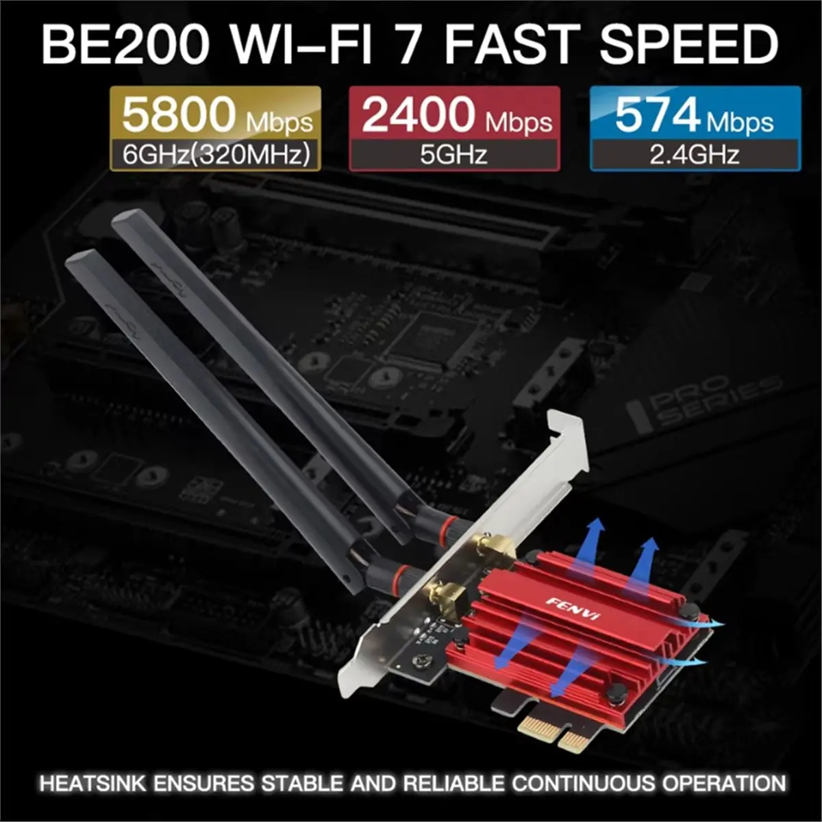 [VALUE PACK]WiFi 7 PCIE WiFi Adapter BT5.4 Tri-Band with 9 Pin 1 to 4 USB2.0 Splitter Motherboard Interface Extension Cable