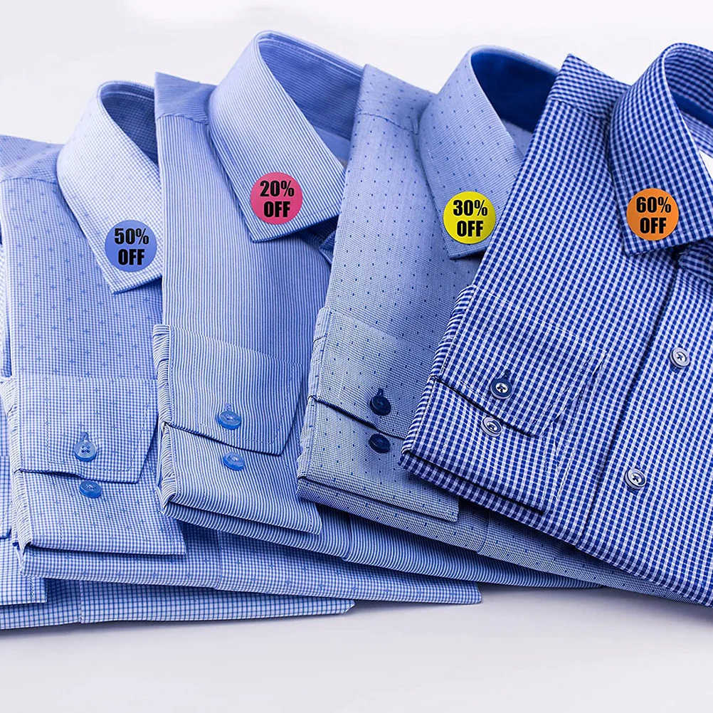 

3000pcs 6 Rolls 10-60% Off Waterproof Adhesive Stickers For Retail Store Sale Promotion Round Price Marker