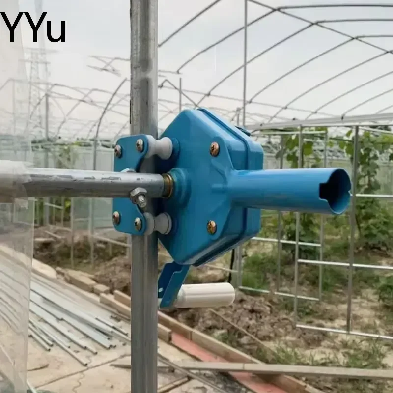 custom for Greenhouse Film Roller Manual Hand Crank Ventilation Shutter Side Roll Up Tool Skeleton Accessories Plastic Metal