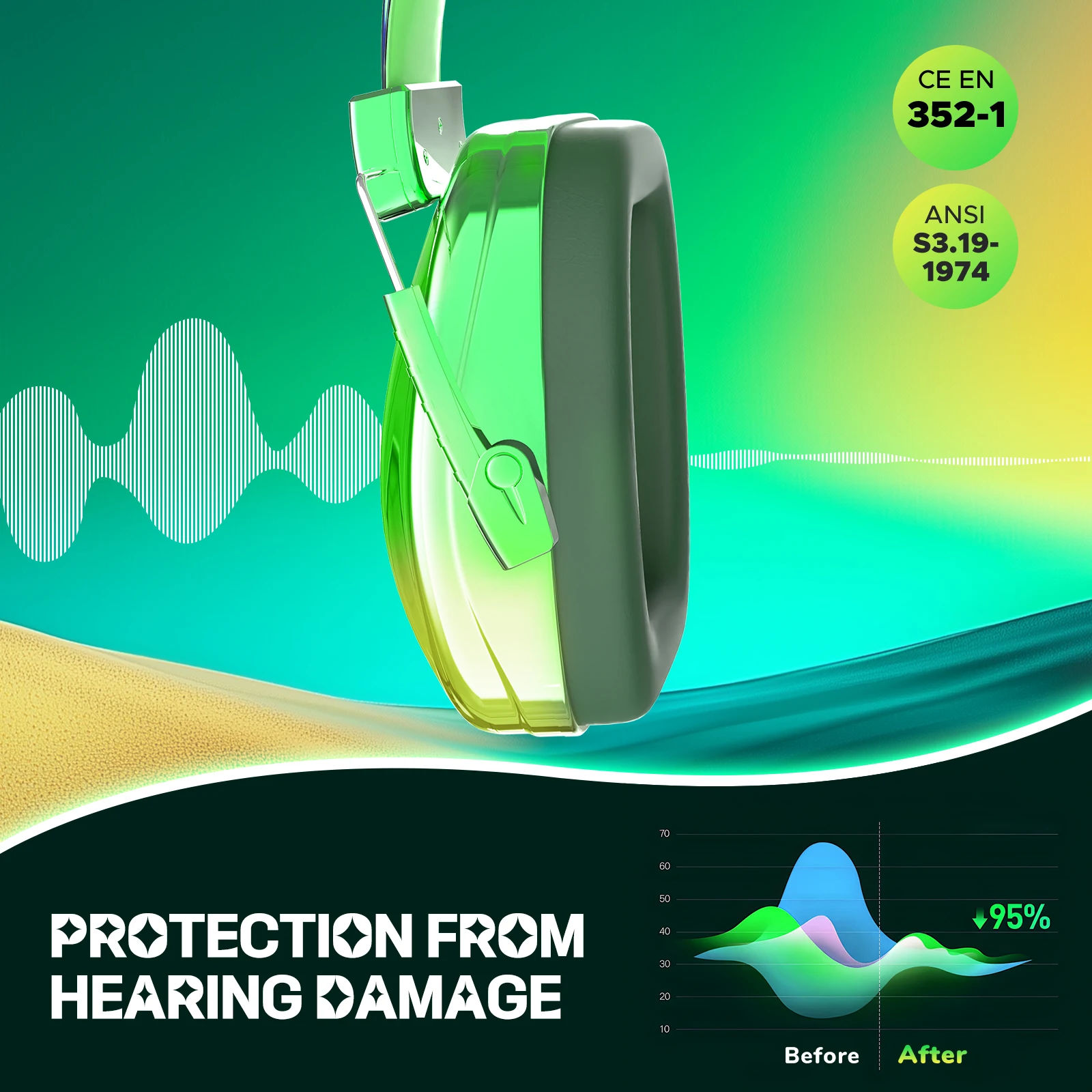 Ear Protection For Kids Anti Noise Earmuffs Adult Hearing Protector For Shooting Boys Headphone Against Hearing Damage Kids Gift