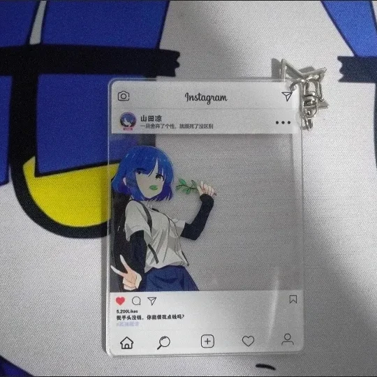 يامادا ريو بطاقة أكريليك شفافة Bocchi The Rock! أنيمي الطرفية الأصالة Diy حقيبة الظهر الديكور صورة الحلي #4