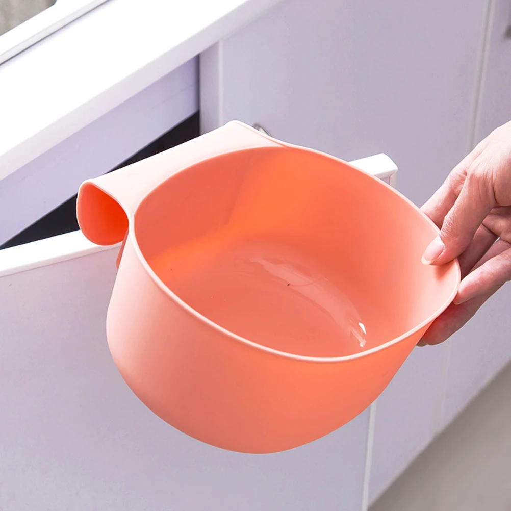 

Plastic Cabinet Hanging Trash Can PP Material Large Capacity Easy Clean Household Storage Wastebasket Hanging Trash Can