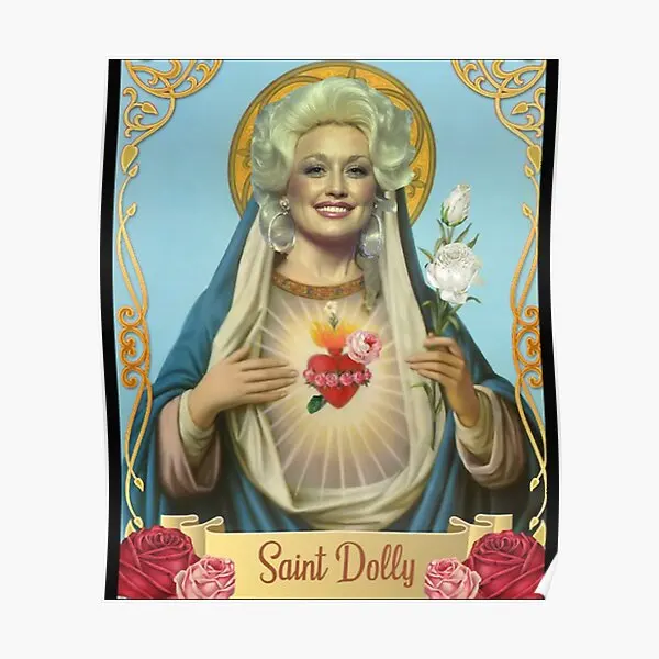 Awesome Since White Roses Saint Dolly Li  Poster Funny Decor Decoration Home Art Picture Vintage Painting Room Print No Frame